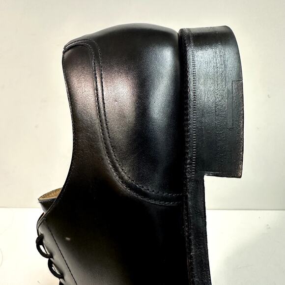 WORN TWICE Crockett & Jones x Peal & Co Split Toe Derby Black Calf England US 10 - Picture 13 of 13